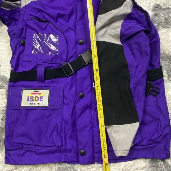 Pro Racing Isde Series Purple DuPont Cordura Nylon w/Kevlar Jacket Sz Medium - Picture 8 of 10
